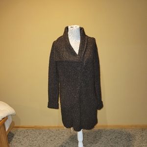 M. Rena long zip up cardigan sweater